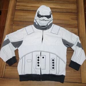 Star Wars Kids White Storm Trooper Hooded Jacket - Size Medium (10/12)